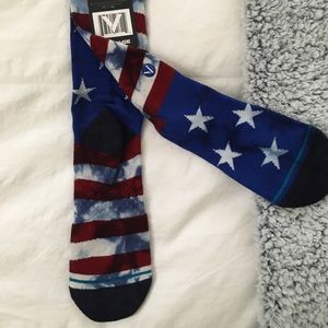 Vantage patriotic socks (mens) NWT